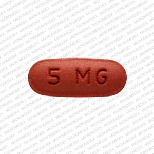 Logo 5 MG Pill (Red/Capsule-shape) - Pill Identifier - Drugs.com