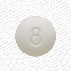 Buprenorphine hydrochloride (sublingual) 8 mg (base) 8 Arrow Logo Front