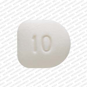 Focalin 10 mg D 10 Back