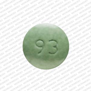 Pill 93 914 Green Round is Gildess 1.5/30