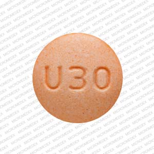 U30 Pill Images Orange Round
