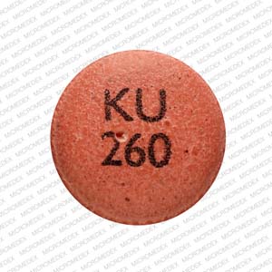 Nifedipine extended release 30 mg KU 260 Front