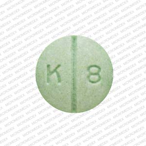 Oxycodone hydrochloride 15 mg K 8 Front