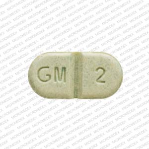 Pill GM 2 Green Capsule/Oblong is Glimepiride