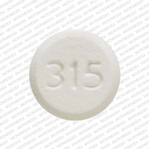 Risperidone (orally disintegrating) 1 mg P 315 Front