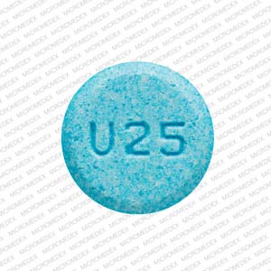 Amphetamine and dextroamphetamine 5 mg U25 Front
