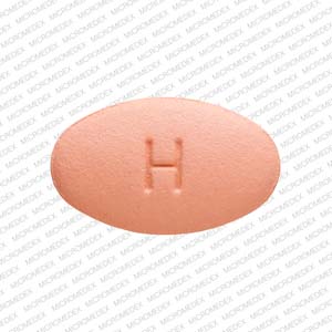Pill H R6 Pink Oval is Rosuvastatin Calcium