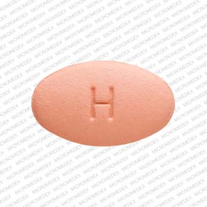 H R6 Pill Pink Oval 13mm - Pill Identifier