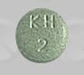 Pill KH 2 ORGANON Green Round is Solia