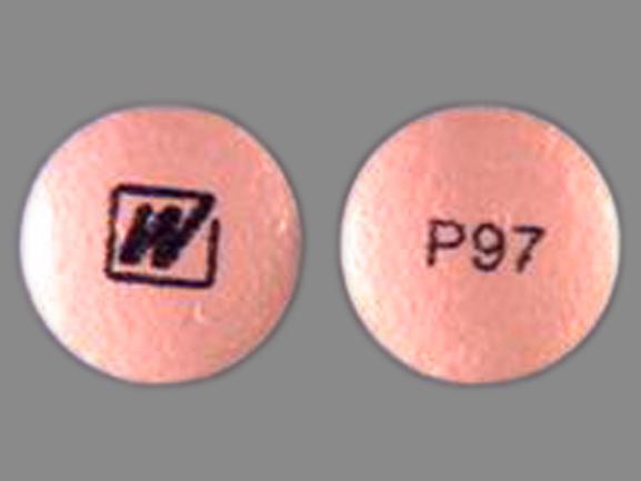 Pill W P97 Pink Round is Primaquine Phosphate