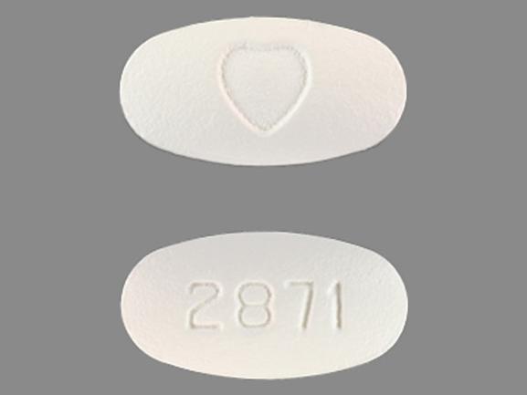 Pill 2871 Logo (Heart) White Oval is Avapro