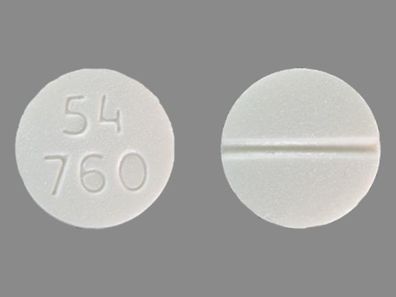 Pill 54 760 White Round is Prednisone