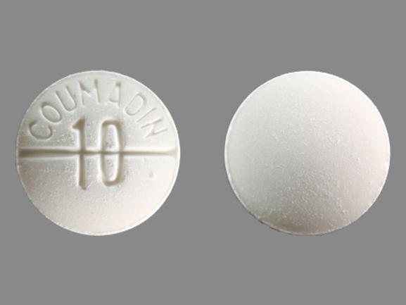 Pill COUMADIN 10 White Round is Coumadin