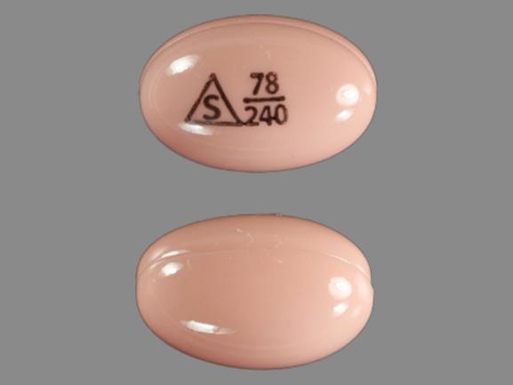 Pill Logo 78 240 Pink Elliptical/Oval is Sandimmune
