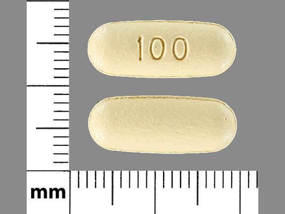 Pill 100 Yellow Rectangle is Noxafil Delayed-Release