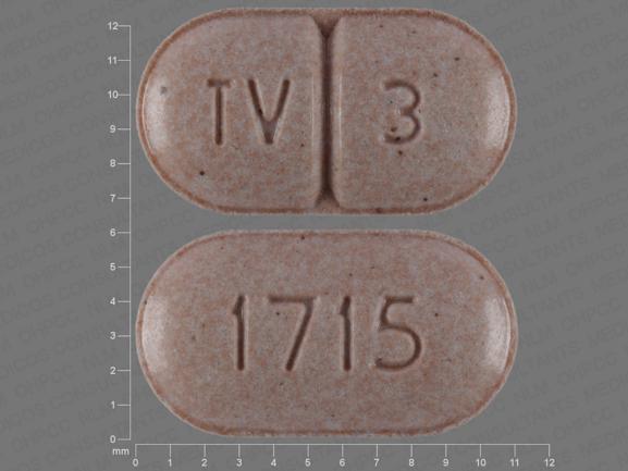 Warfarin sodium 3 mg TV 3 1715