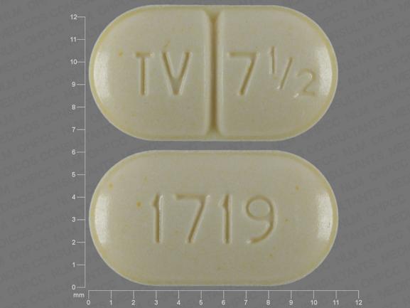 Warfarin sodium 7.5 mg TV 7 1/2 1719