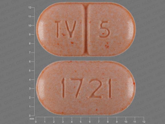 Warfarin sodium 5 mg TV 5 1721