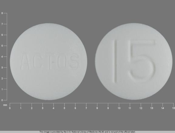 Pioglitazone hydrochloride 15 mg ACTOS 15