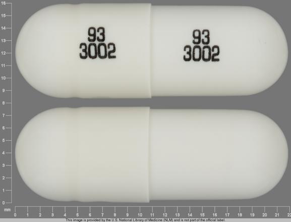 Pill 93 3002 93 3002 White Capsule/Oblong is Quinine Sulfate