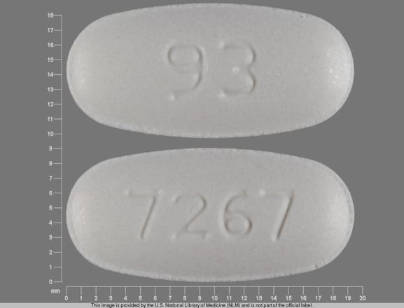 Metformin hydrochloride extended release 500 mg 93 7267