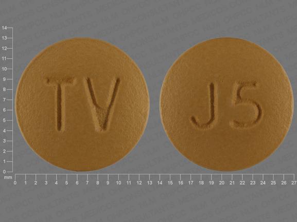 Amlodipine besylate and valsartan 10 mg / 320 mg TV J5