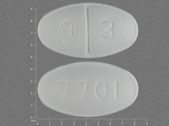 Pill 9 3 7701 White Oval is Levocetirizine Dihydrochloride