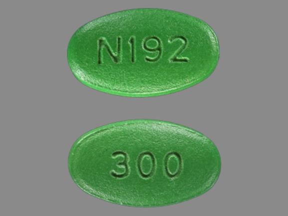 Pill 300 N192 Green Elliptical/Oval is Cimetidine