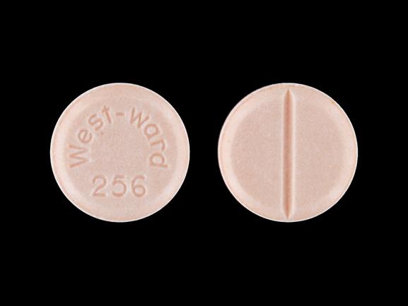 Pill West-ward 256 Peach Round is Hydrochlorothiazide