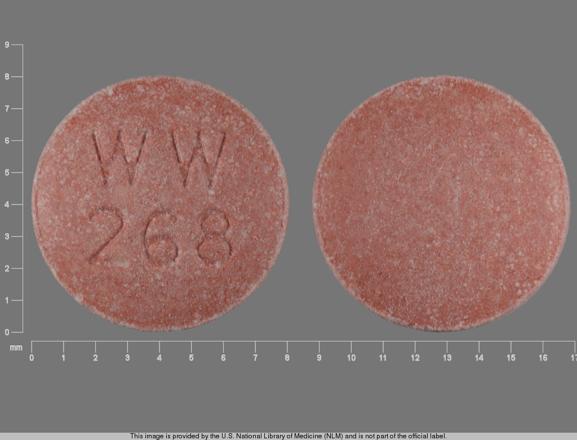 Lisinopril 20 mg WW 268