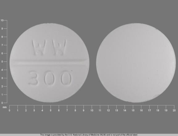 Pill WW 300 White Round is Lithium Carbonate