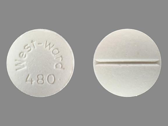 Pill West-ward 480 White Round is Propylthiouracil