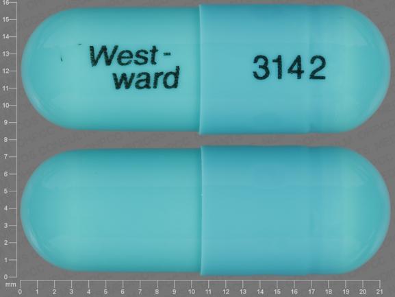 Doxycycline hyclate 100 mg West-ward 3142