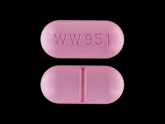 Amoxicillin trihydrate 875 mg WW 951