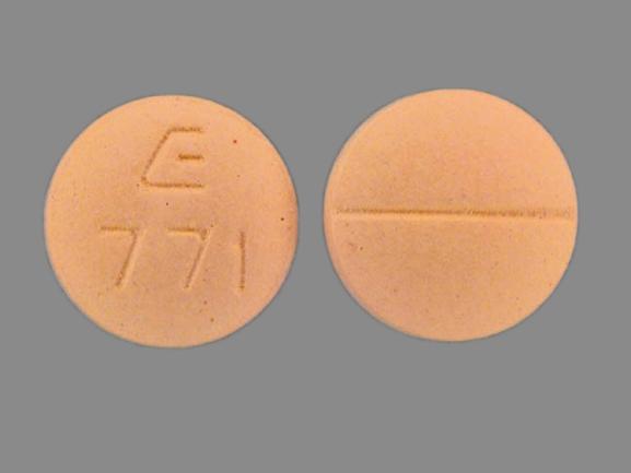 Pill E 771 Pink Round is Bisoprolol Fumarate