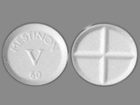 Pill MESTINON 60 V White Round is Mestinon