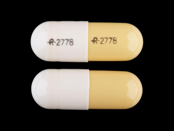 Pill R 2778 R 2778 Yellow & White Capsule/Oblong is Propranolol Hydrochloride Extended Release