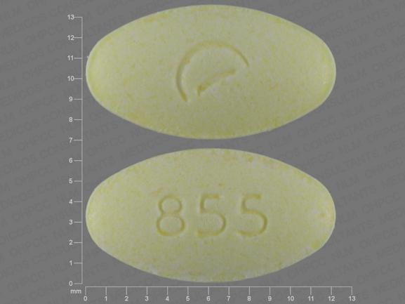 Guanfacine hydrochloride extended-release 4 mg Logo (Actavis) 855