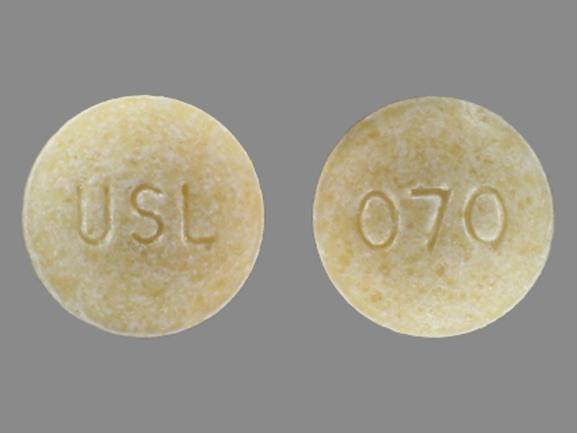 Pill USL 070 Tan Round is Potassium Citrate Extended-Release