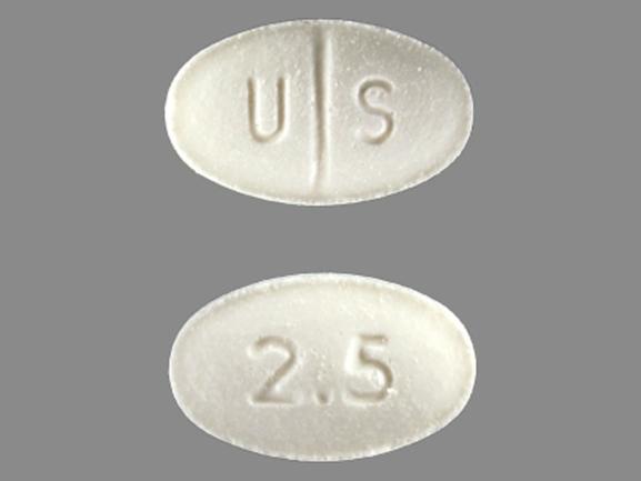 Pill U S 2.5 White Oval is Oxandrolone