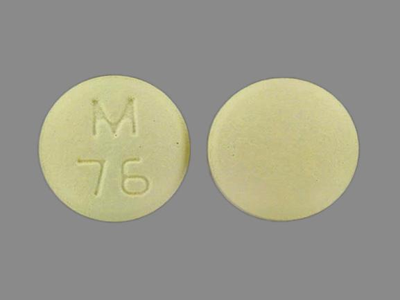 Pill M 76 Beige Round is Flurbiprofen