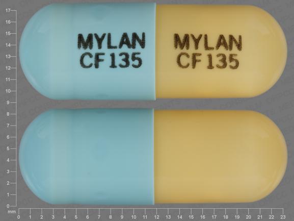 Fenofibric acid delayed-release 135 mg MYLAN CF 135 MYLAN CF 135