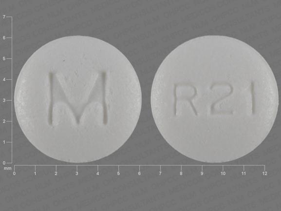 Pill M R21 White Round is Repaglinide