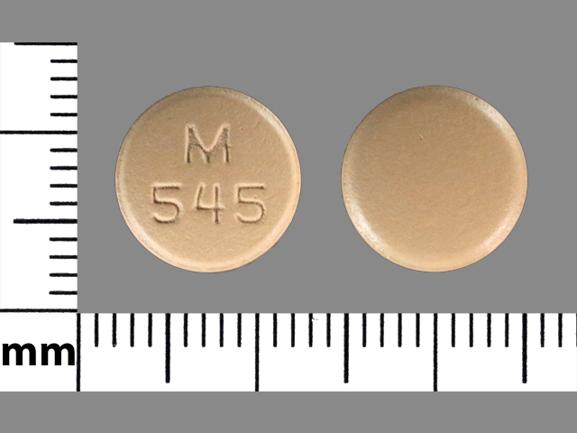 Pill M 545 Beige Round is Mirtazapine