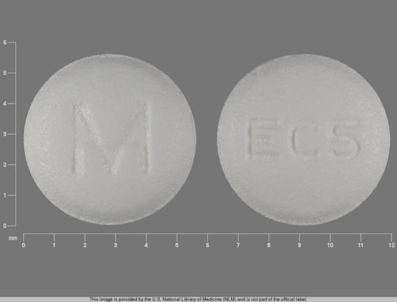 Pill M EC5 White Round is Escitalopram Oxalate