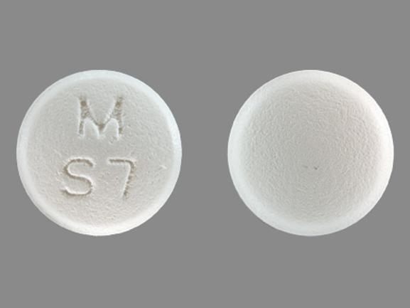 Pill M S7 White Round is Sumatriptan Succinate