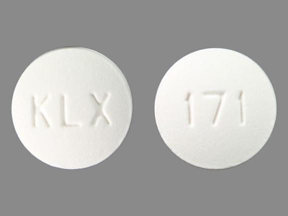 Pill KLX 171 White Round is Fenofibrate