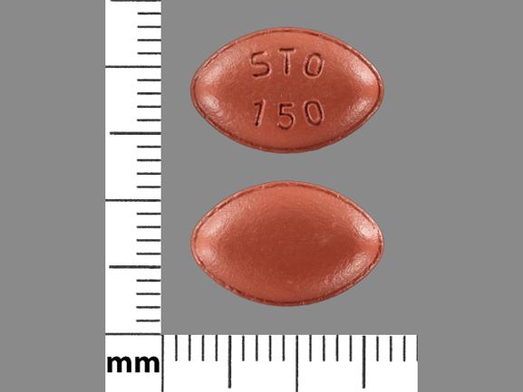 Carbidopa, entacapone and levodopa 37.5 mg / 200 mg / 150 mg STO 150