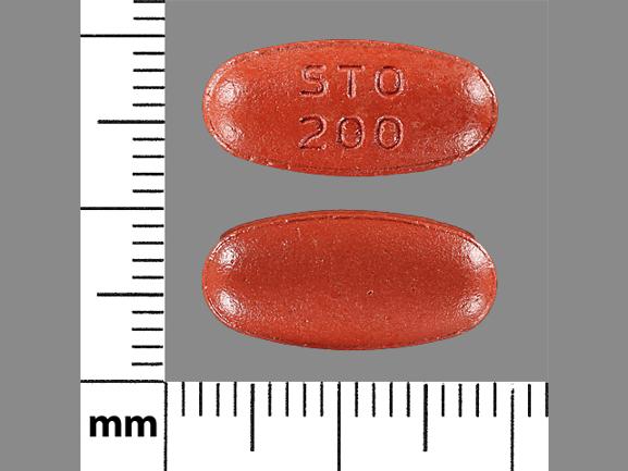 Carbidopa, entacapone and levodopa 50 mg / 200 mg / 200 mg STO 200