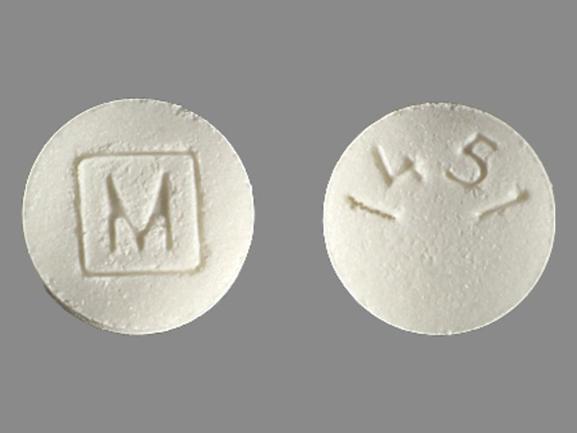 Pill M 1451 White Round is Methylphenidate Hydrochloride Extended-Release